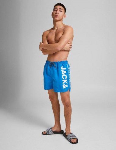hombre bañador mod 2021 JJIBALI SHORTS en color azul claro